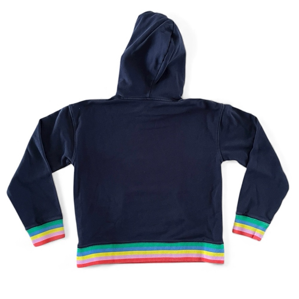 J Crew Striped rib hoodie in original cotton terry - Picture 6 of 6